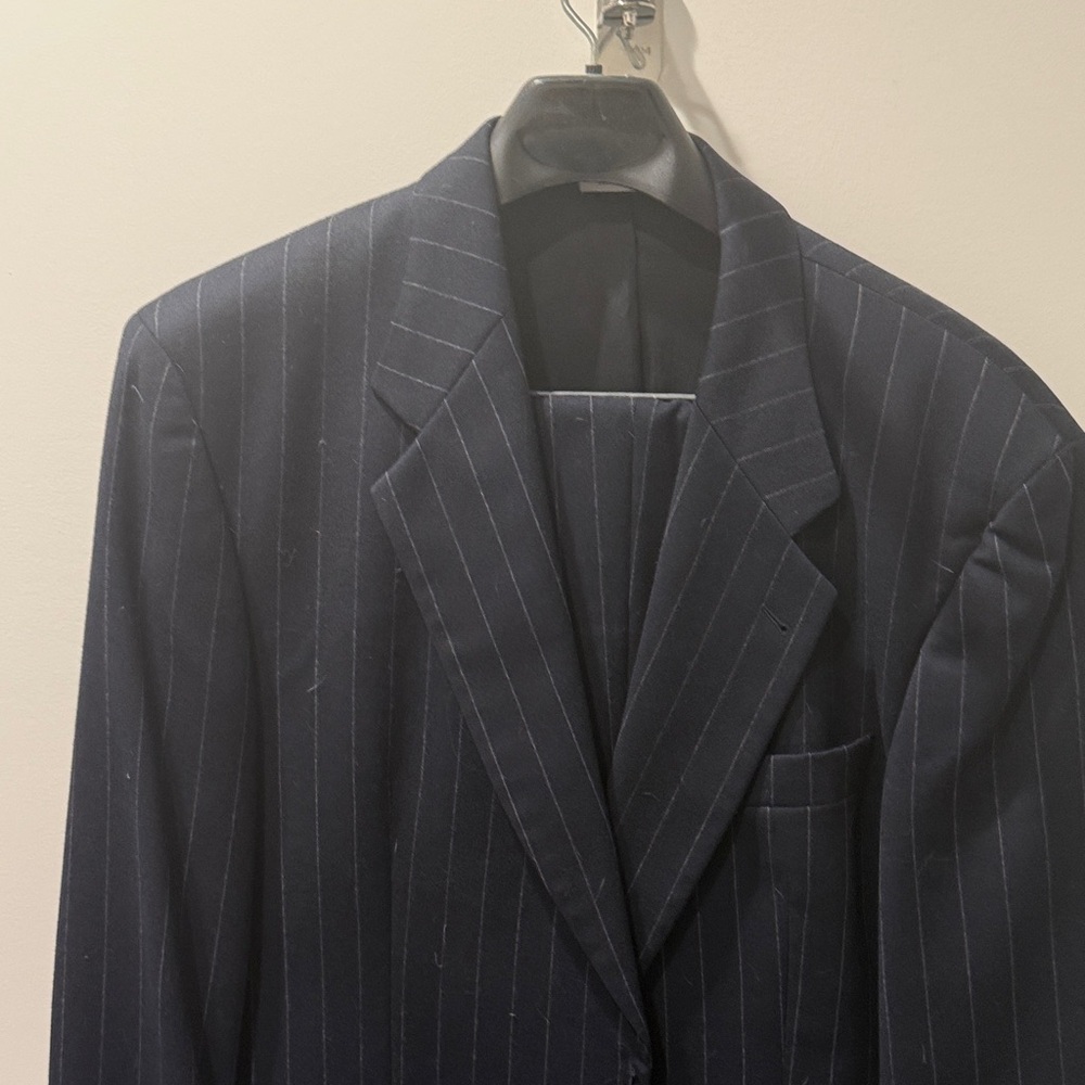 Boss Navy Pinstripe Men's Suit